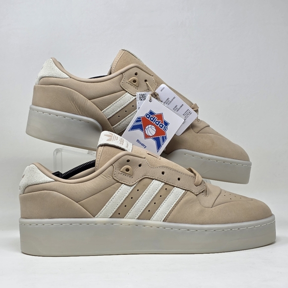 Adidas Originals Rivalry Lux Low OG Mens Size 14 Sneakers IH0255 Maple Beige New - Picture 2 of 13